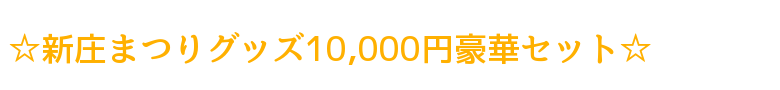 新庄まつりグッズ10,000円豪華セット